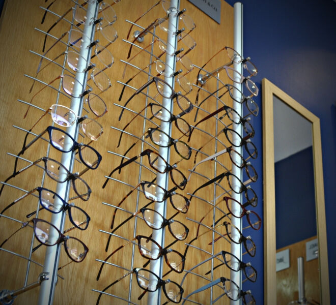 Glasses on rack 6